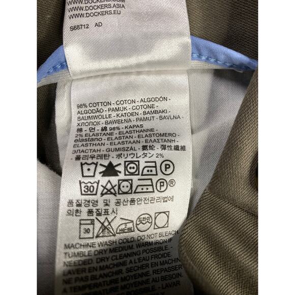 Dockers Men's Khaki Pants 40x34 Classic Fit Brown Cotton Spandex Straight Leg - Picture 5 of 5